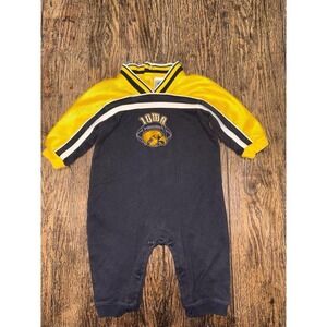 Vintage mighty Mac Iowa Hawkeyes boys romper 6/9 months